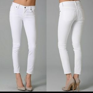 CoH White "Thompson" Med Rise Skinny Jeans